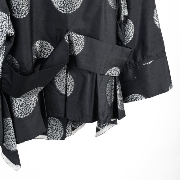 Armani Collezioni Black Shantung Mandala-Jacquard Jacket - Picture 8 of 10